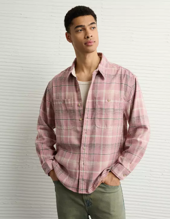 AE Textured Flannel Shirt - Image 2