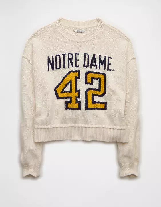 AE Notre Dame Cropped Sweater - Image 3