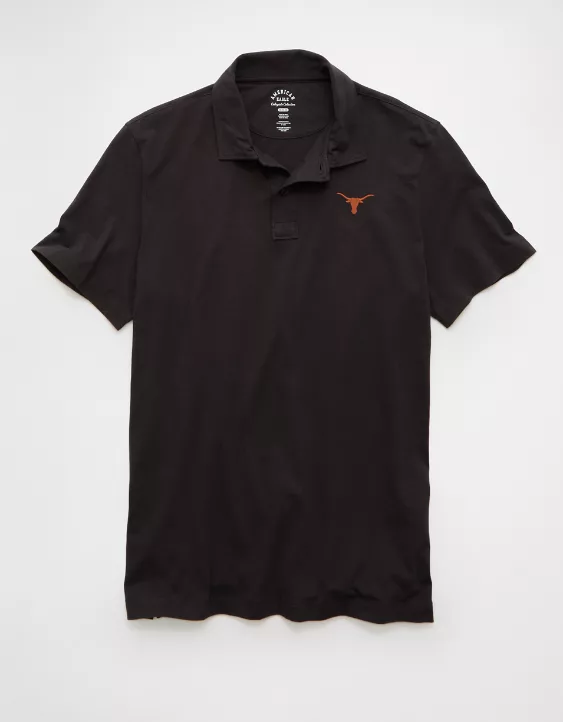 AE 24/7 Texas Longhorns Graphic Club Polo Shirt - Image 3