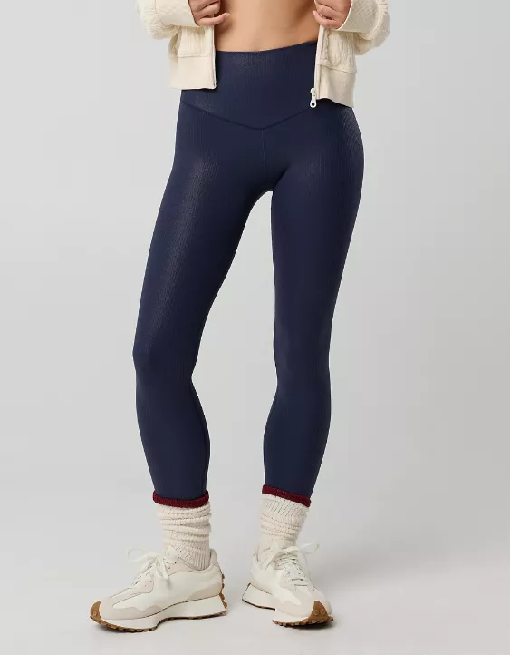 OFFLINE By Aerie Real Me XTRA Rib Foil Legging - Image 2