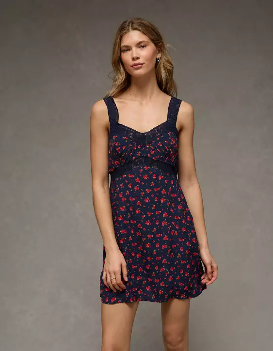 AE Lace Slip Mini Dress - Image 5