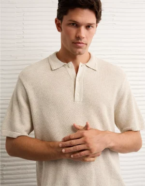 AE Pique Sweater Polo Shirt