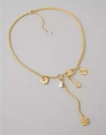 AE Drop Pendant Charm Necklace