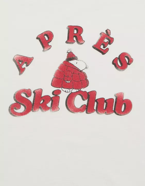 AE Boxy Long Sleeve Snoopy Graphic T-Shirt - Image 6