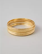 AEO Gold-Tone Bangles 6-Pack