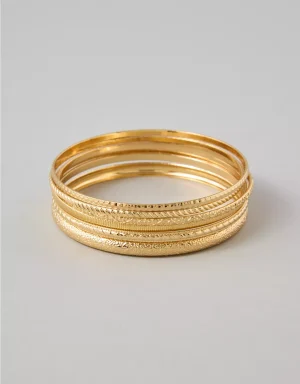 AEO Gold-Tone Bangles 6-Pack