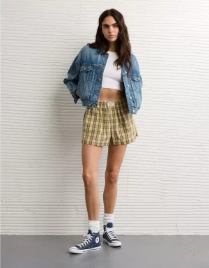 AE Plaid Boxer Sleep Short