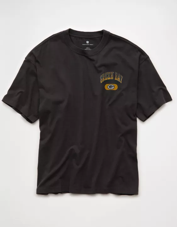 NFL Wisconsin Green Bay Packers Boxy Graphic T-Shirt - Image 3