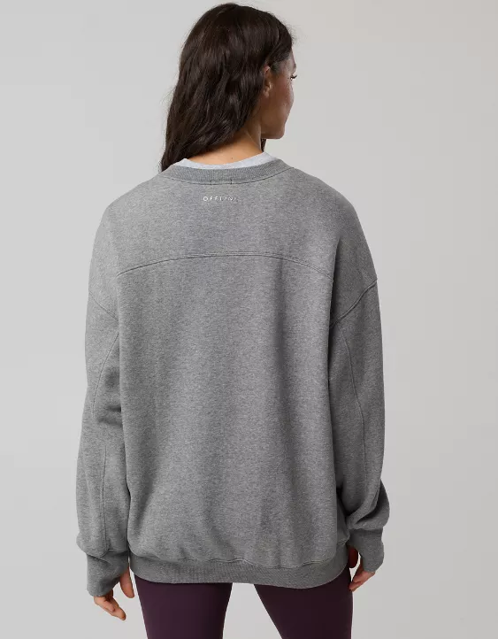 OFFLINE By Aerie Cloud Fleece Oversized Crewneck Sweatshirt - Image 3