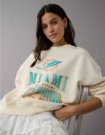 NFL Miami Dolphins Crew Neck Sweatshirt