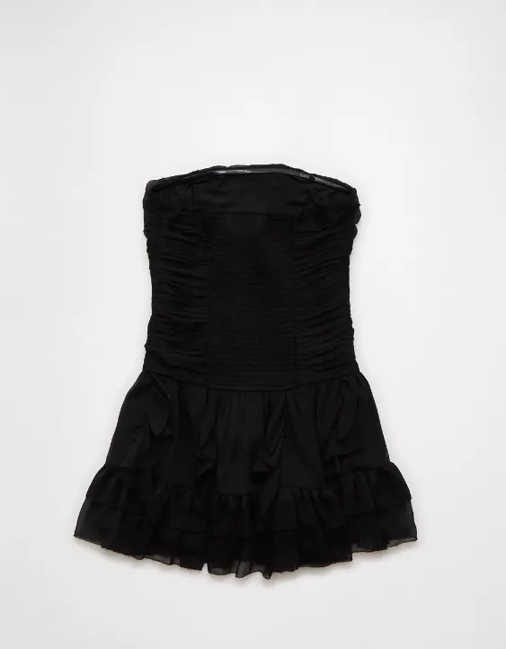 AE Ruched Ruffle Mini Dress - Image 4