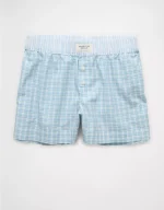 AE Plaid Boxer Sleep Short