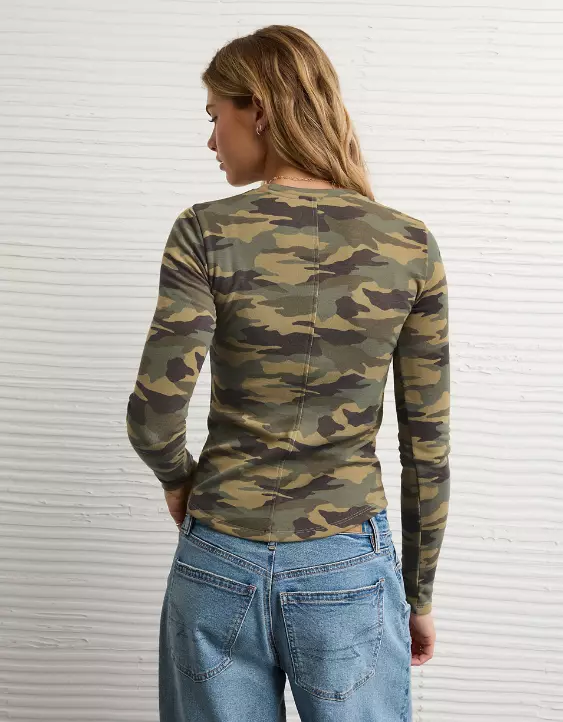 AE Long Sleeve Cozy Crew Neck T-Shirt - Image 2