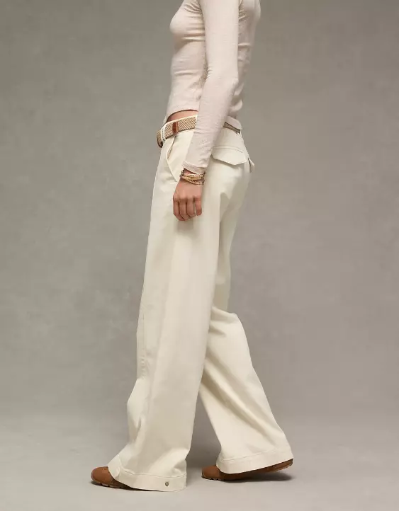 AE Stretch Mid-Rise Ultra Wide-Leg Convertible Trouser - Image 5