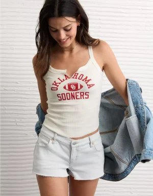 AE Oklahoma Sooners Graphic Notch Neck Tank Top