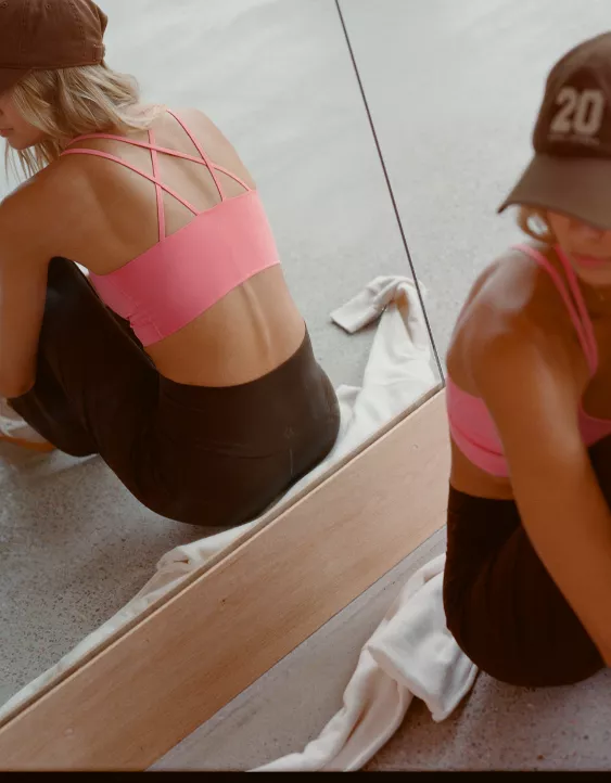 OFFLINE By Aerie Real Me Hold Up! Strappy Sports Bra - Image 7