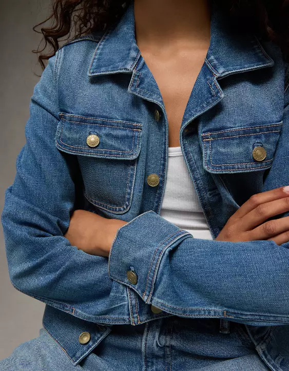 AE Preppy Denim Jacket - Image 6