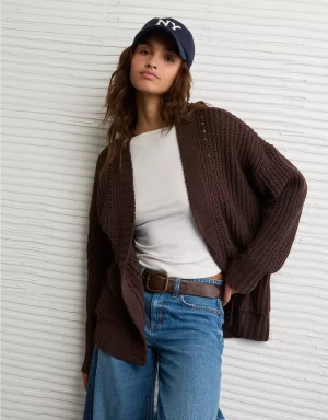 AE Chenille Cardigan Sweater