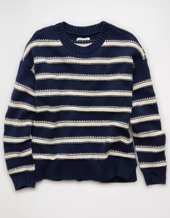 AE Striped Crew Neck Sweater - Image 3