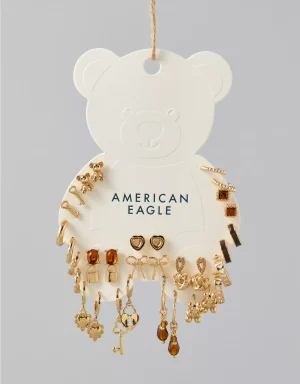 AEO Teddy Bear Earrings 18-Pack