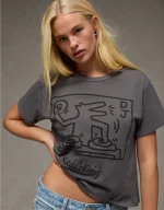 AE Ex-Boyfriend Keith Haring Graphic T-Shirt