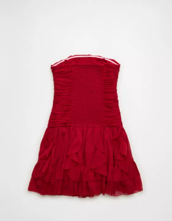 AE Ruched Ruffle Mini Dress - Image 4