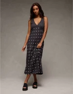 AE V-Neck Slip Midi Dress