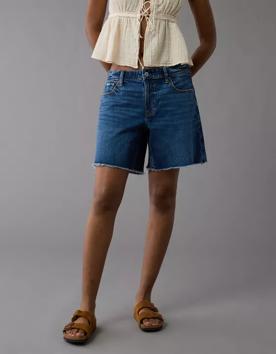 AE 8" Dreamy Drape Stretch Low-Rise Baggy Jort - Image 7