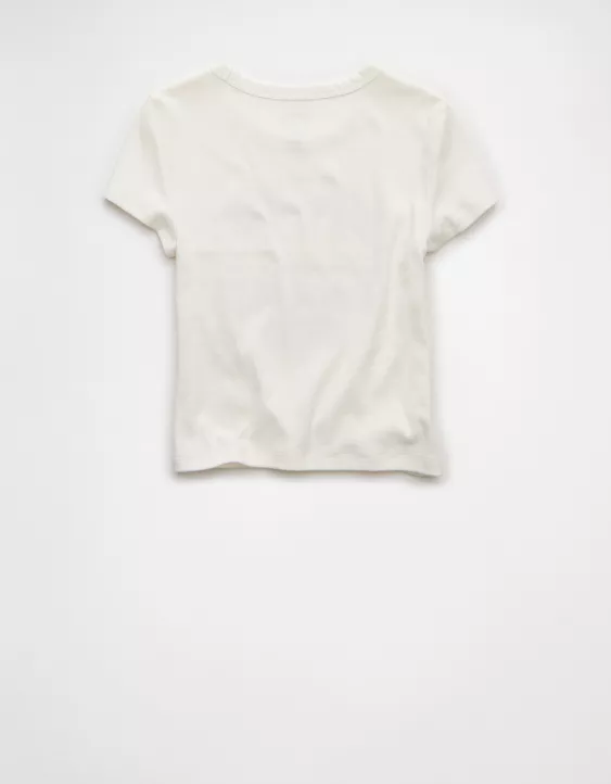 AE Texas Longhorns Graphic Cropped Baby Tee - Image 4