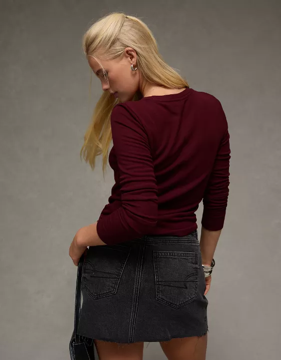 AE Long Sleeve Cozy Crew Neck T-Shirt - Image 2