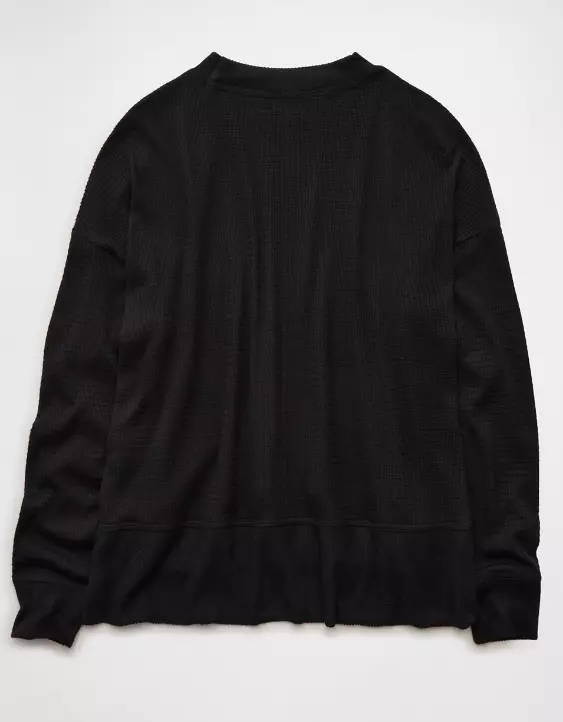 AE Long Sleeve Plush Crew Neck Top - Image 4