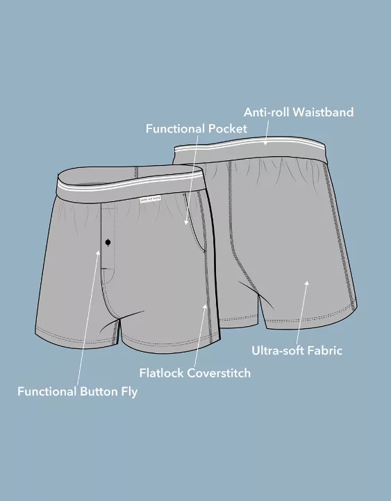 AEO Men's Ultra Soft Santa Pocket Boxer Short - Image 6