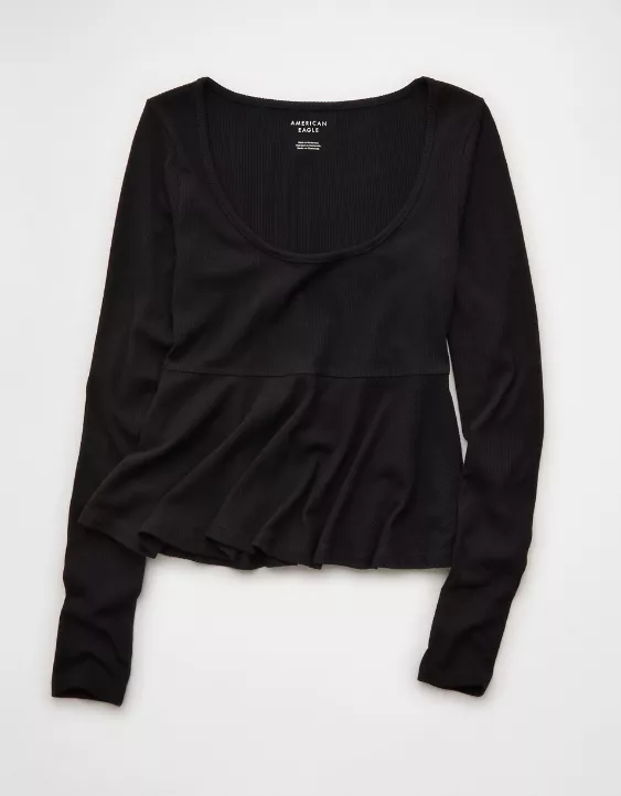 AE Long Sleeve Babydoll Top - Image 3