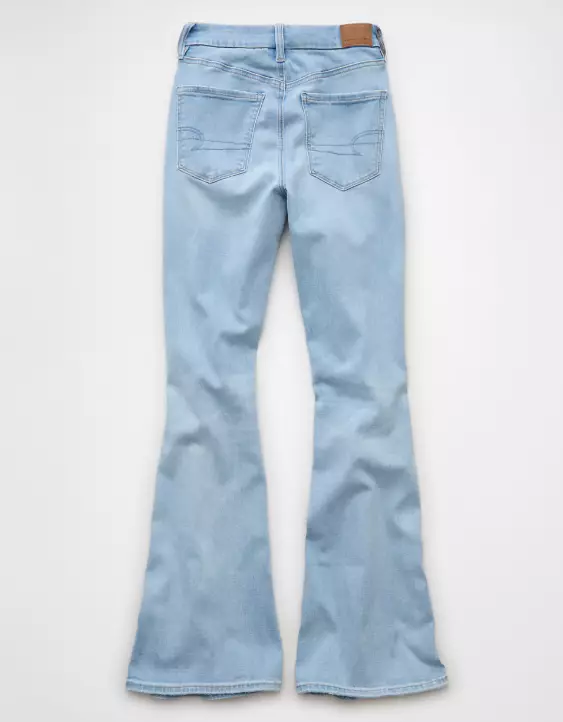 AE Next Level Curvy Ripped Super High-Waisted Flare Jean - Image 4