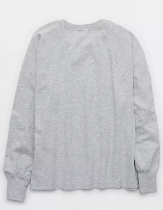 OFFLINE By Aerie Pique Long Sleeve T-Shirt - Image 4