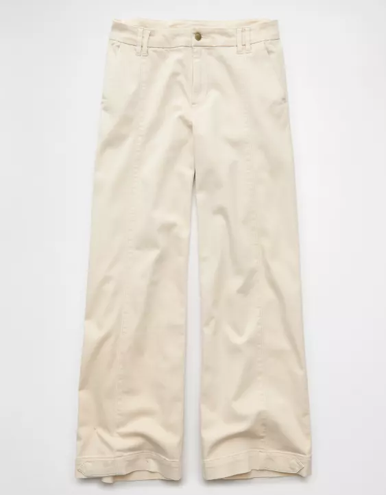 AE Stretch Mid-Rise Ultra Wide-Leg Convertible Trouser - Image 3