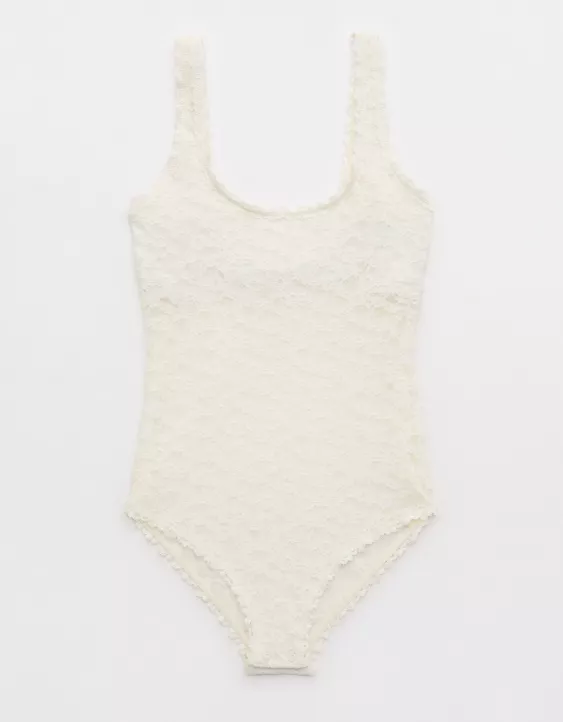 Show Off Vintage Lace Scoop Bodysuit - Image 3