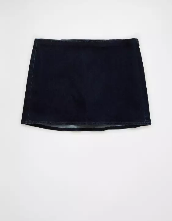 AE Next Level Low-Rise Denim Micro Skort - Image 3