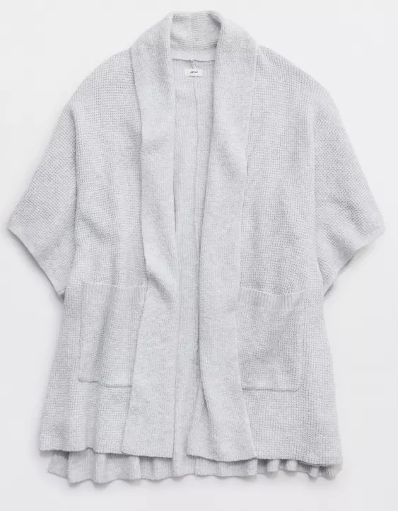 Aerie Waffle Shawl Cape - Image 3
