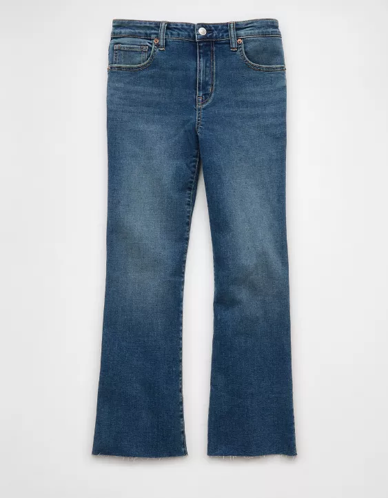 AE Next Level High-Waisted Kick Bootcut Crop Jean - Image 3