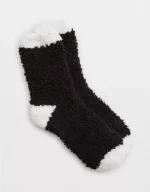 Aerie Fuzzy Crew Socks