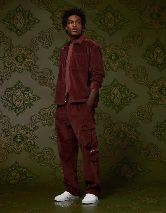 AE x Tru Kolors Relaxed Corduroy Cargo Pant - Image 5