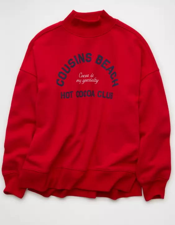 AE x The Summer I Turned Pretty Mock Neck Sweatshirt - Image 3