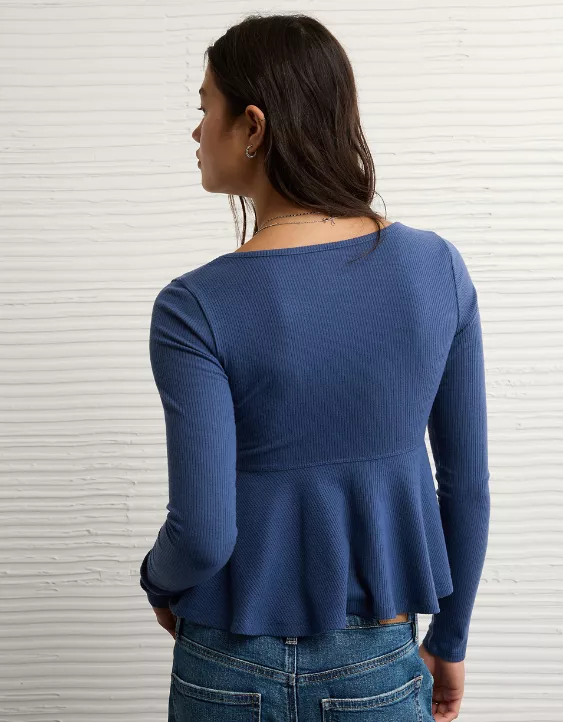 AE Long Sleeve Babydoll Top - Image 2