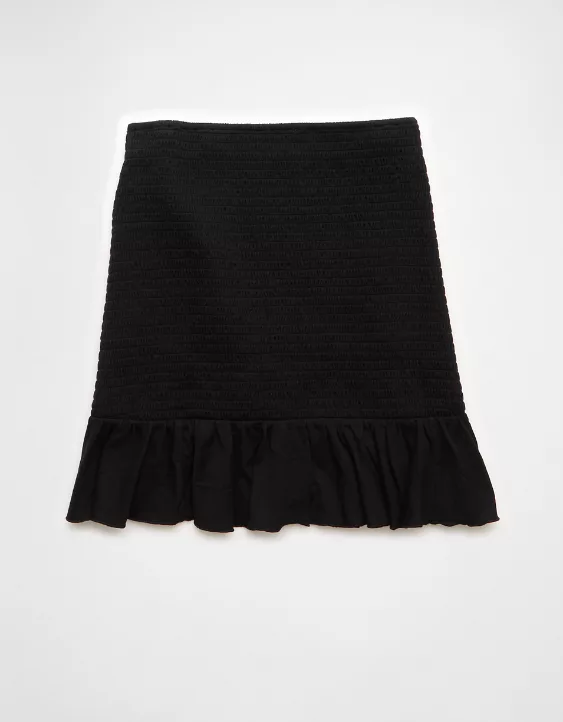 AE Sunchaser Knit High-Waisted Smocked Mini Skirt - Image 4