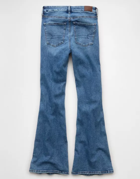 AE Luxe Super High-Waisted Flare Jean - Image 4