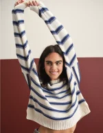 AE Striped Crew Neck Sweater