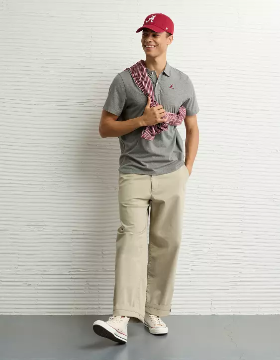 AE 24/7 Alabama Crimson Tide Graphic Club Polo Shirt - Image 5