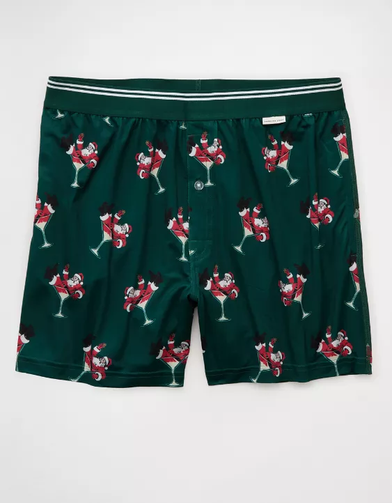 AEO Men's Ultra Soft Santa Pocket Boxer Short - Image 3