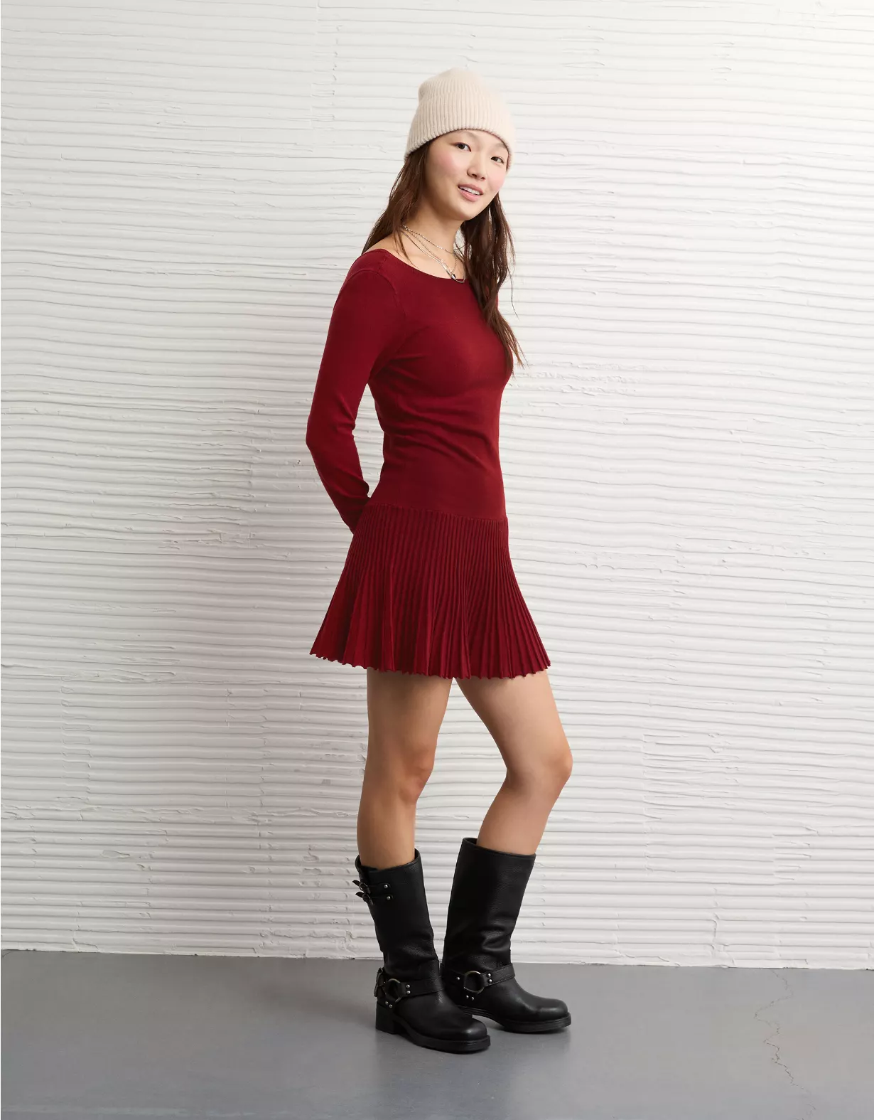 AE Drop Waist Sweater Mini Dress